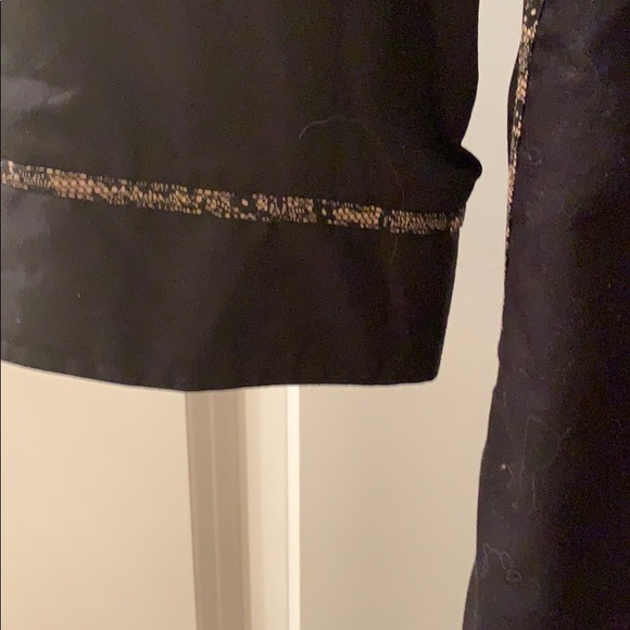 Jason Wu for Target black trench coat w/pink lace - Picture 3 of 8